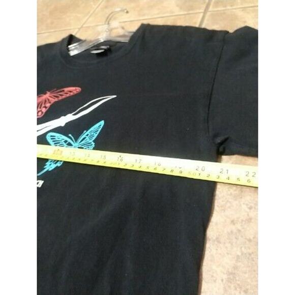 Buffalo Butterflies in My Stomach Knife Black Shirt Large LG L - Picture 8 of 9